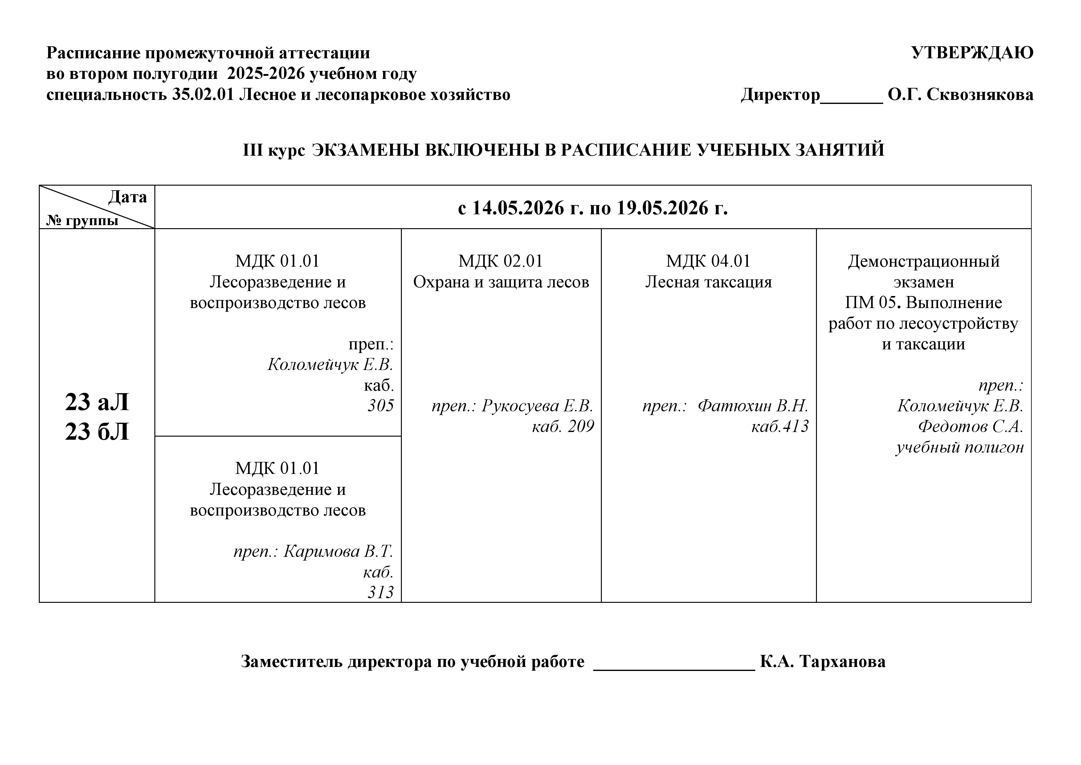 Экзамены 25 26 2 полугодие 08